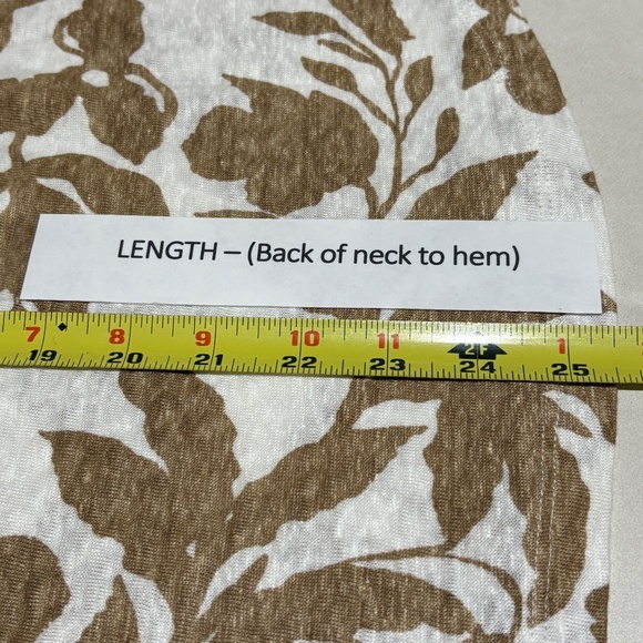 NWT J Crew Women Short Sleeve Linen Knit Tee Shirt Sz L Tan Breathable Beachy - Picture 8 of 10